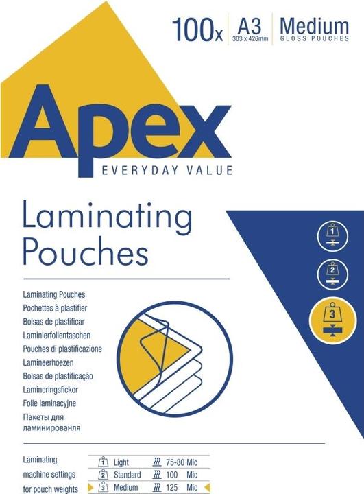 Image du produit Fellowes Film de plastification Apex Med Duty (A3, 100 pièce(s), 125 µm)