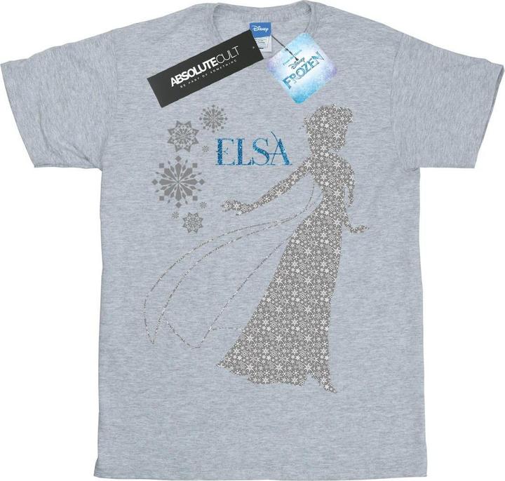 Immagine prodotto Disney Frozen Elsa Christmas Silhouette Maglietta Ragazze (116)