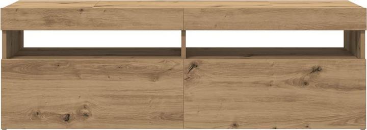 Image du produit VidaXL TV Schrank Lowboard Fernsehschrank Fernsehtisch mit LED Artisan-Eiche (120 x 35 x 40 cm)
