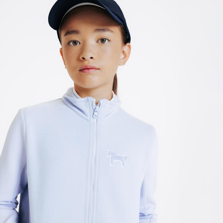 Produktbild Fouganza Reit-Sweatjacke 500 Kinder lila (6, 7, 8)