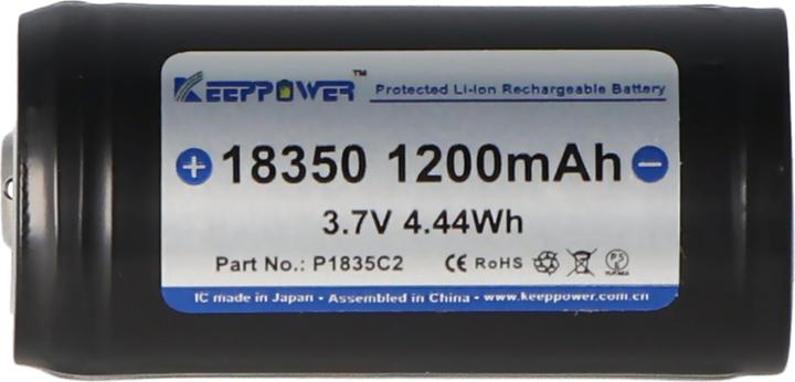Produktbild Keeppower 18350 (1 Stk., 18350, 1200 mAh)