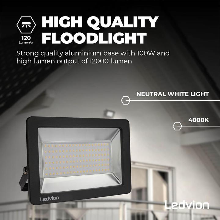 Image du produit Ledvion LED Flutlichtstrahler LV50009 (12000 lm, IP68)