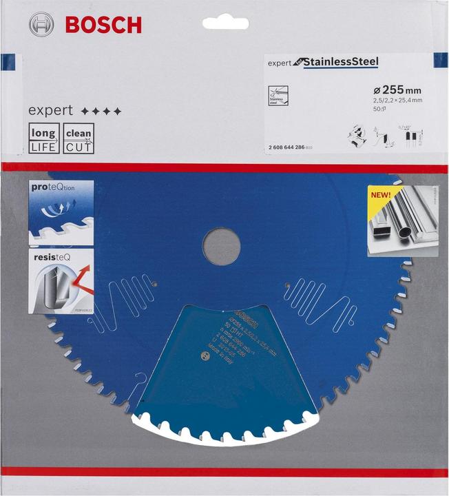 Image du produit Bosch Professional Zubehör Lame de scie circulaire Expert for Stainless Steel, 255 x 25,4 x 2,5 x 50
