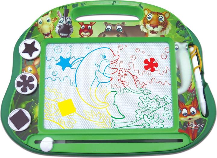 Image du produit Lexibook Famille d'animaux Tableau à dessin magnétique multicolore avec accessoires format A5