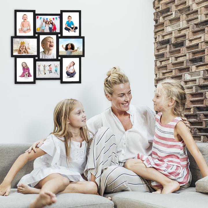 Actual product image Relaxdays Collage Picture Frame for 9 Photos (13 x 18 cm)