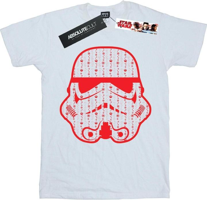 Star Wars Christmas Stormtrooper Helmet TShirt Jungen