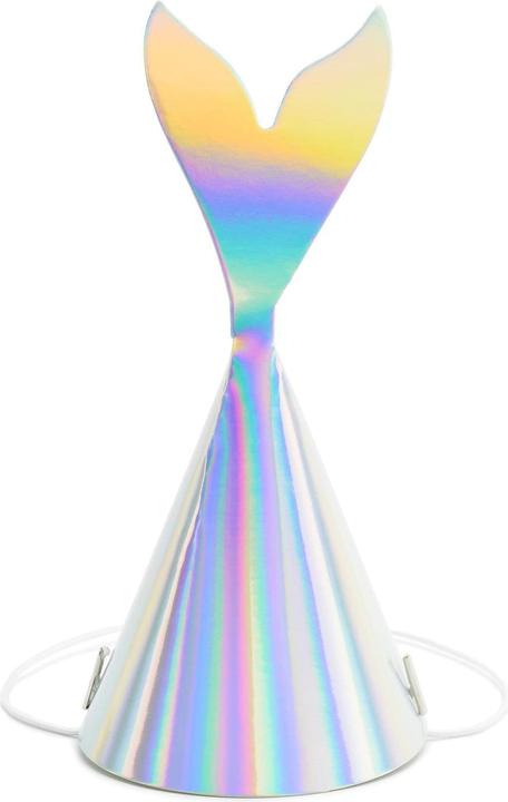 Produktbild Partydeco Partyhüte Meerjungfrau irisierend, 18 x 8 cm, 6 Stück