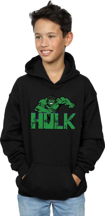 Actual product image Boys Hulk Pixelated Hoodie (116)