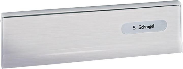Actual product image Renz Throw-in flap for door-through letterbox, 260 x 82 mm, silver anodised