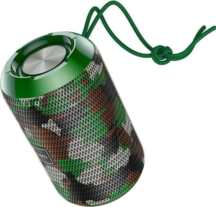 Actual product image Hoco Bluetooth speakers wireless speaker HC1 camouflage green (4 h, Rechargeable battery operated)