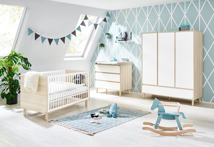 Flow (Babybett, Wickelkommode, Kinderkleiderschrank)