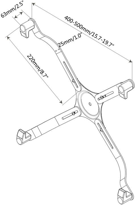 Produktbild Digitus VESA Monitor-Adapter (Wand, Tisch, 30")