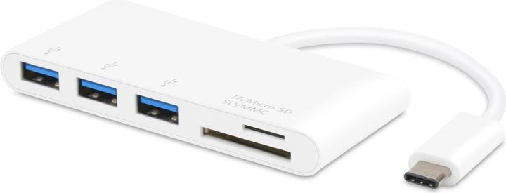 Produktbild Vivanco 34295 card reader USB 3.2 Gen 1 (3.1 Gen 1) Type-C White