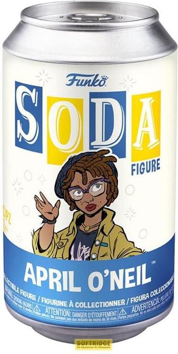 Actual product image Funko Vinyl Soda: Teenage Mutant Ninja Turtles: Mutant Mayhem - April O'Neil (Chance of Metallic Chase)