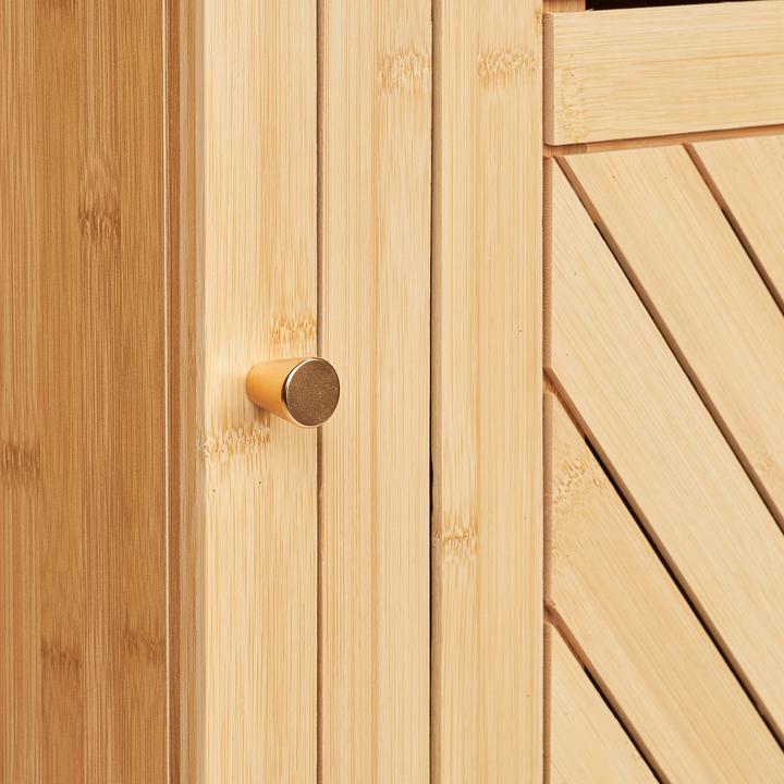 Actual product image Relaxdays Bamboo bathroom cabinet (40 x 37 x 70 cm)