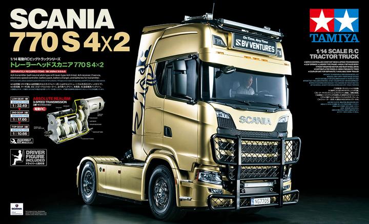 Actual product image Tamiya 1/14 RC Scania 770 S 4x2