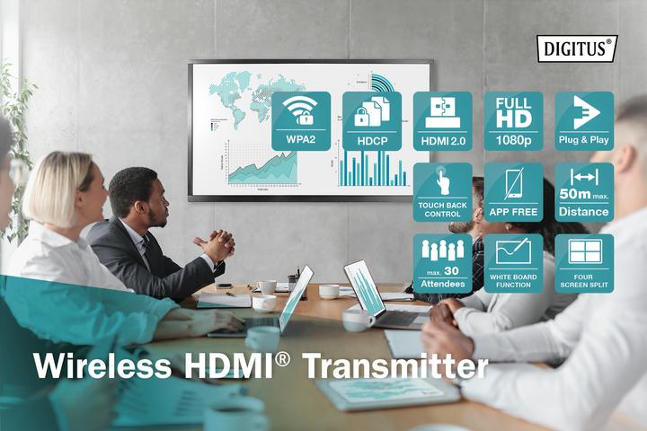 Image du produit Digitus Wireless HDMI Transmitter für DS-55317 (50 m, HDMI 1.4a)
