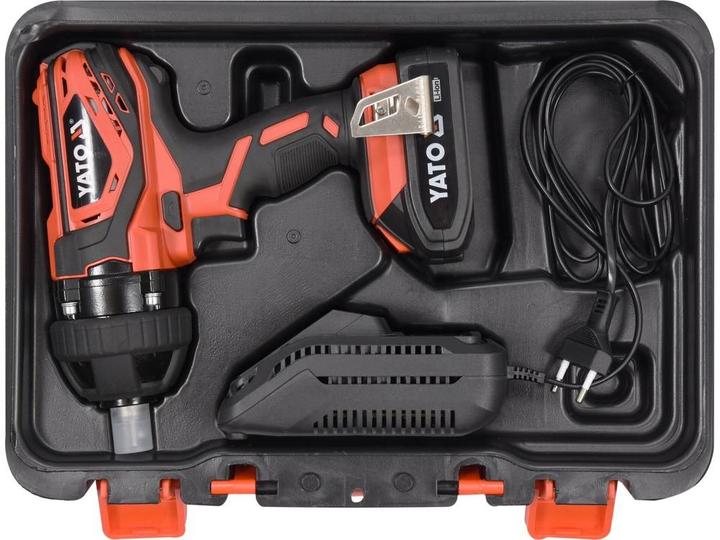 Actual product image Yato impact wrench YT-82804 18V 1/2 300Nm 1x2,0Ah LI-ION (Rechargeable battery operated)