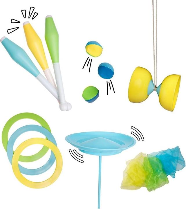 Actual product image Alldoro Juggling set in a rucksack