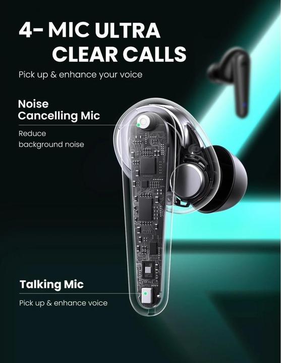 Actual product image Ugreen HiTune T1 Bluetooth 5.0 Earbuds (ANC, 24 h, Wireless)