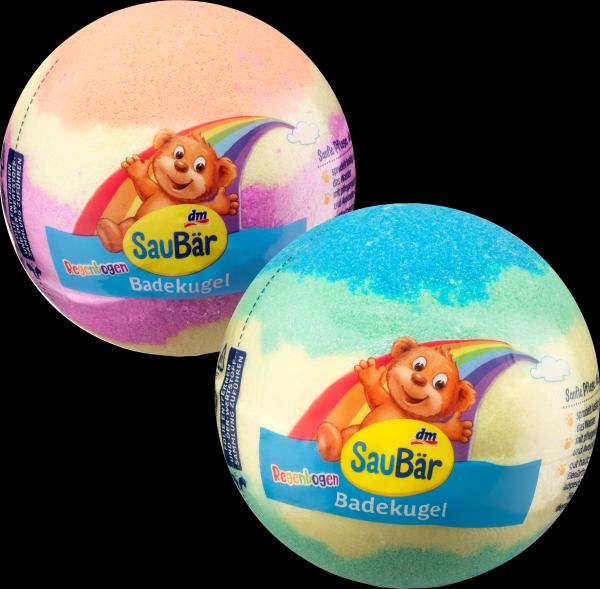 dm SauBär Kinder Badekugel Regenbogen (Badekugeln)