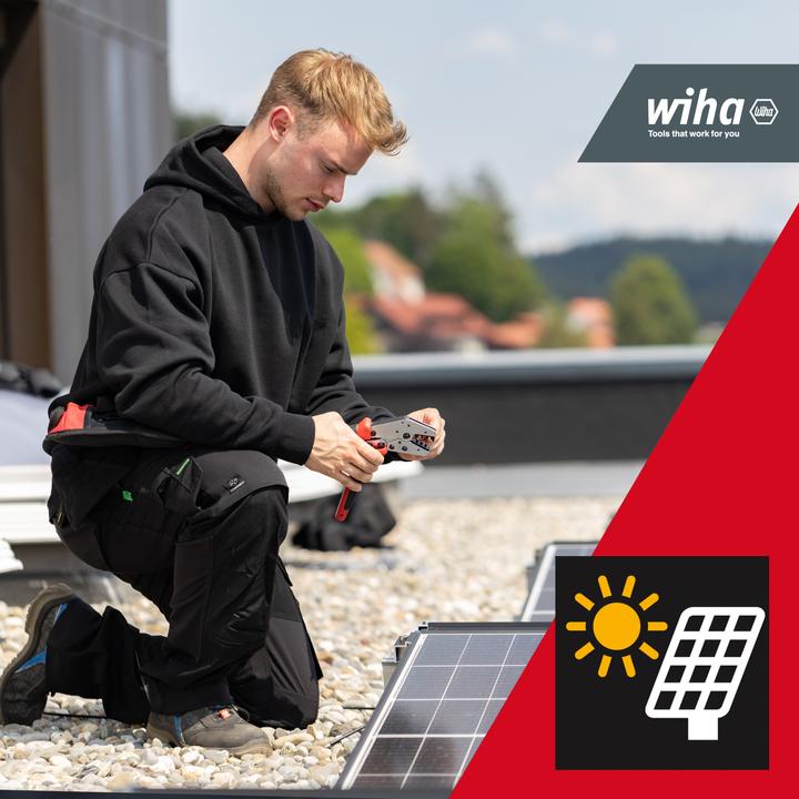 Actual product image Wiha 45796 Crimping pliers 1 piece Photovoltaic connector, solar connector 2.5 to 6mm² (250 mm)