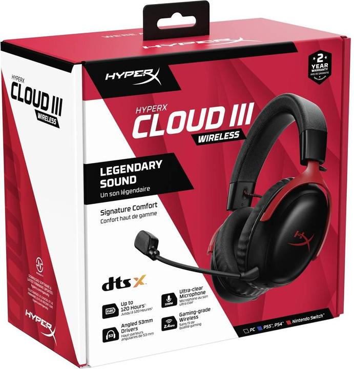 Actual product image HyperX Cloud III (Wireless, Cable)