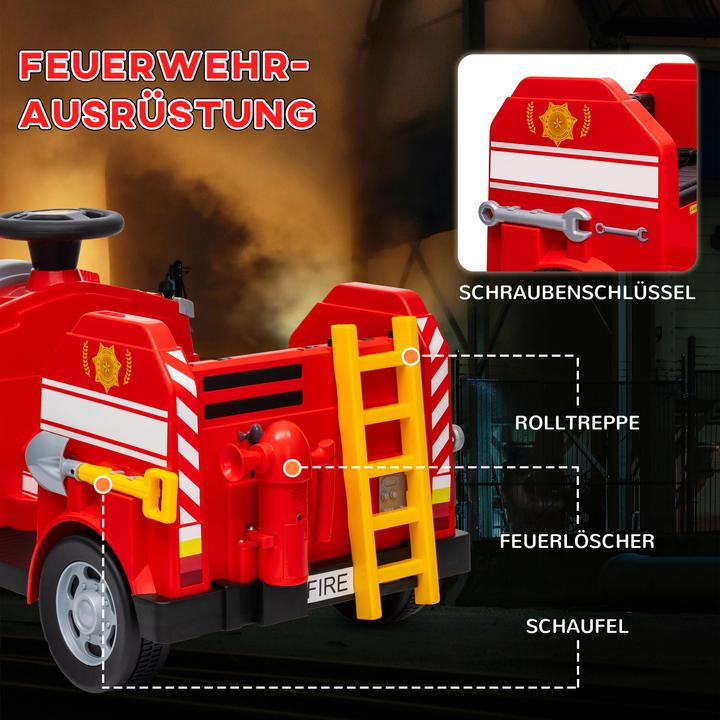 Actual product image Aiyaplay Kinder Elektroauto Kunststoff, Stahl Rot