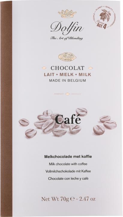 Actual product image Dolfin Milk chocolate - Coffee (87 g)