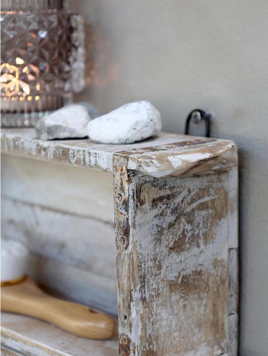 Image du produit Chic Antique Étagère murale Étagère en vieux moules à briques, Blanc (9 x 30 x 45 cm)