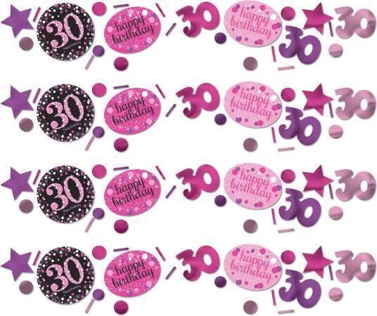 Produktbild Amscan Konfetti Rosen 30 Jahre "Happy Birthday".
