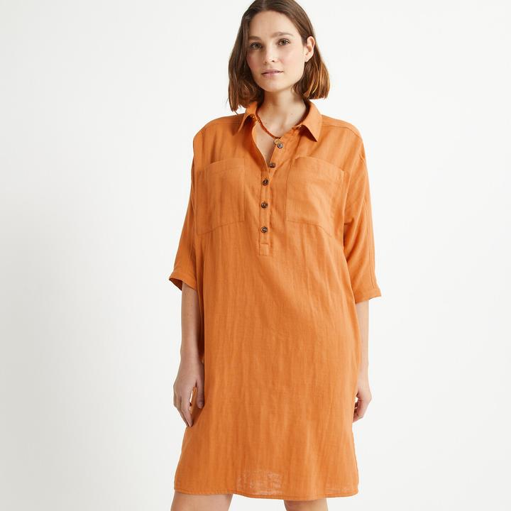 Produktbild Anne Weyburn Knielanges Kleid aus reiner Baumwolle (38)