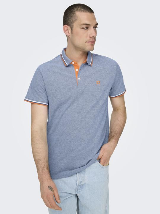 Produktbild Only & Sons Normal geschnitten Polokragen Poloshirt Polo (XXL)