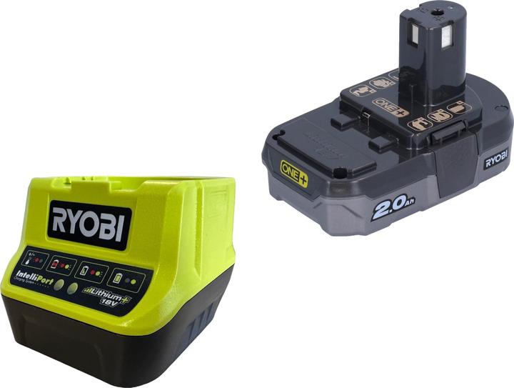 Actual product image Ryobi Battery 18V 2,0Ah + quick charger (18 V)