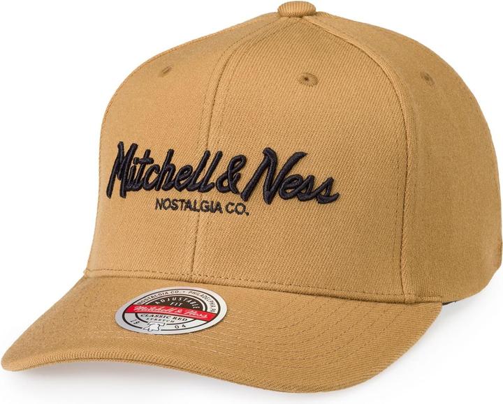Mitchell & Ness Stretch Snapback Cap PINSCRIPT tan beige