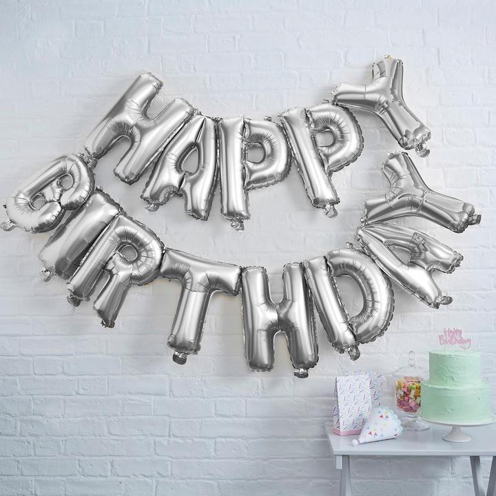 Image du produit Ginger Ray Guirlande de ballons Happy Birthday
