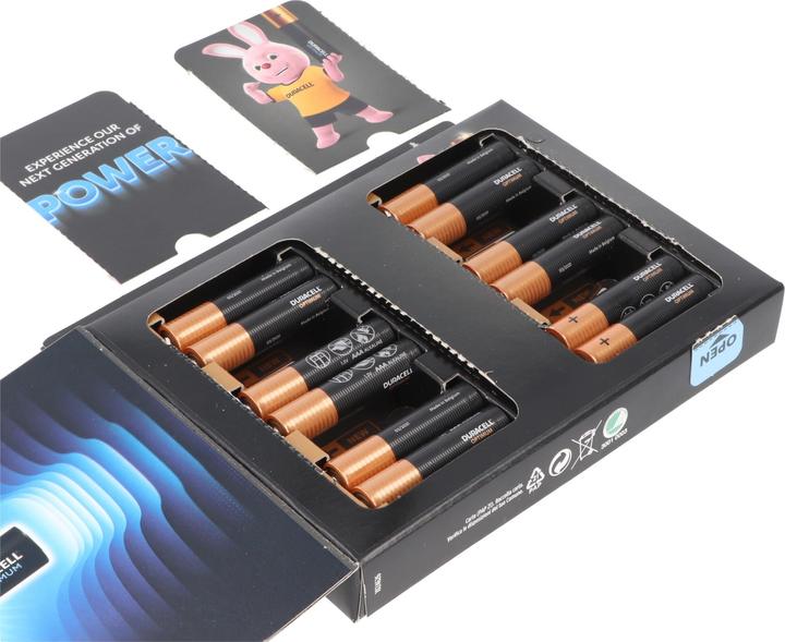 Produktbild Duracell Optimum AAA Mignon Alkaline-Batterien, 1.5V LR03 MX2400, 12er-Pack (12 Stk., AA)