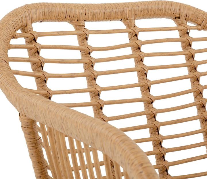 Actual product image IDIMEX Gartenstuhl PARAMO aus Polyrattan – Natur/Beige