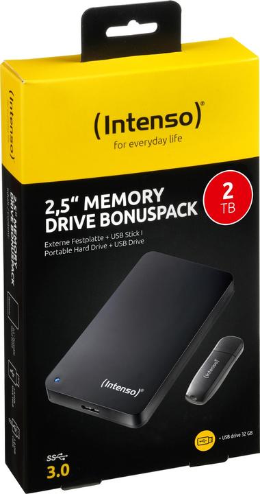 Actual product image Intenso 6023880 External Hard Drive 2000 GB Black (2 TB)
