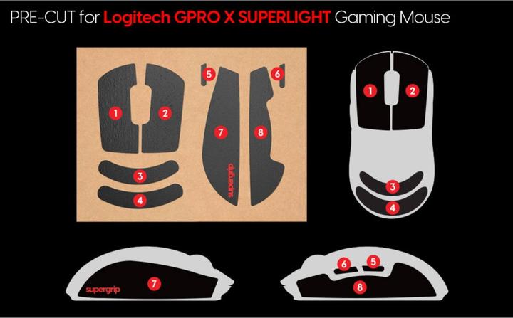 Produktbild Pulsar Gaming Gears Supergrip Grip-Tape for Logitech G Pro X Superlight 1 & 2