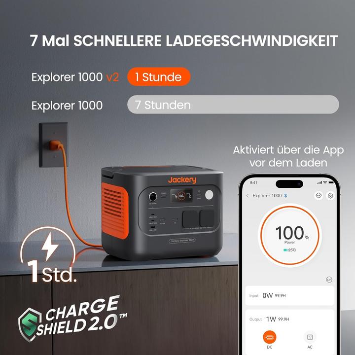 Produktbild Jackery Tragbare Powerstation Explorer 1000 v2 (1070 Wh)