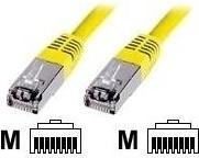 Image du produit Digitus CAT 5e SF-UTP Câble patch PVC AWG 26/7 Longueur 1 m Couleur jaune (SF/UTP, CAT5e, 1 m)