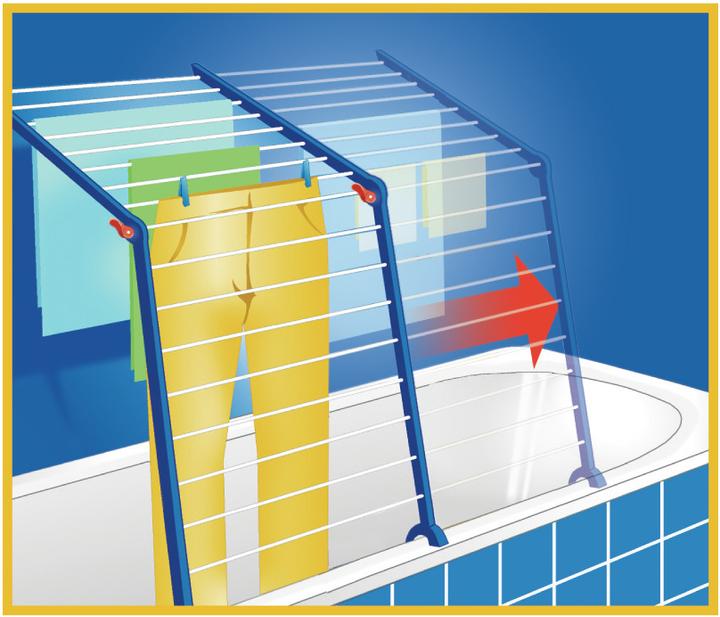 Produktbild Leifheit Badewannentrockner Pegasus Bath 190 Extendable (18.90 m)