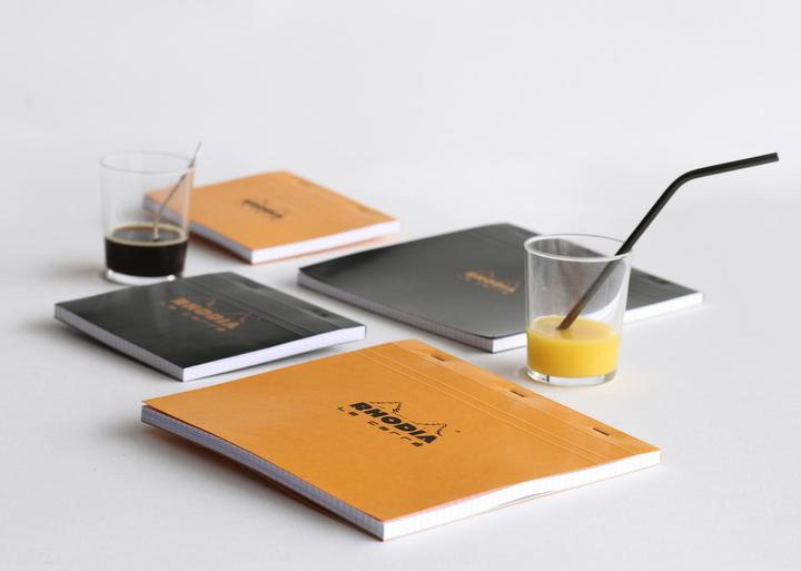 Actual product image Rhodia Blocks stapled 80g Basics (A1, Checked, Soft cover)