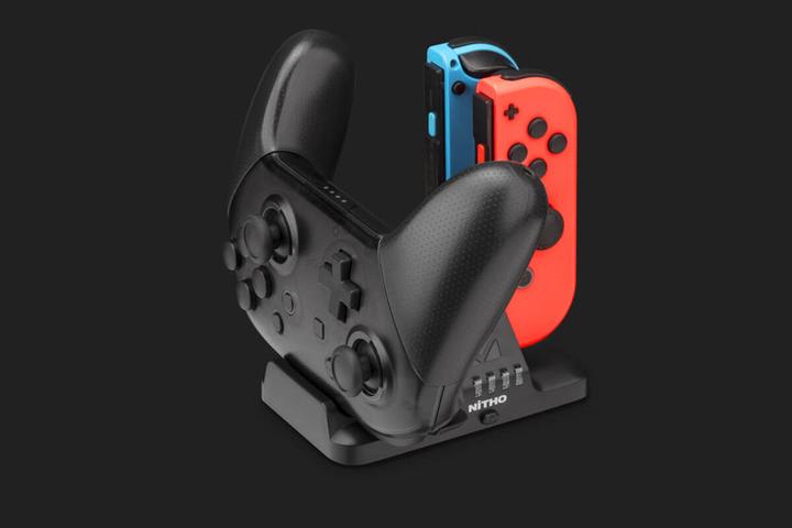 Actual product image Nitho Charging station for Switch Joy-Con controller and Pro Cont (Switch)