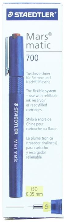 Produktbild Staedtler Tuschstift Mars matic 700 (Blau, 1 x)