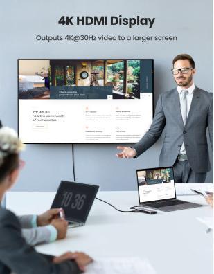 Produktbild Ugreen 9 in 1 Hub (USB-C, 9 Ports)