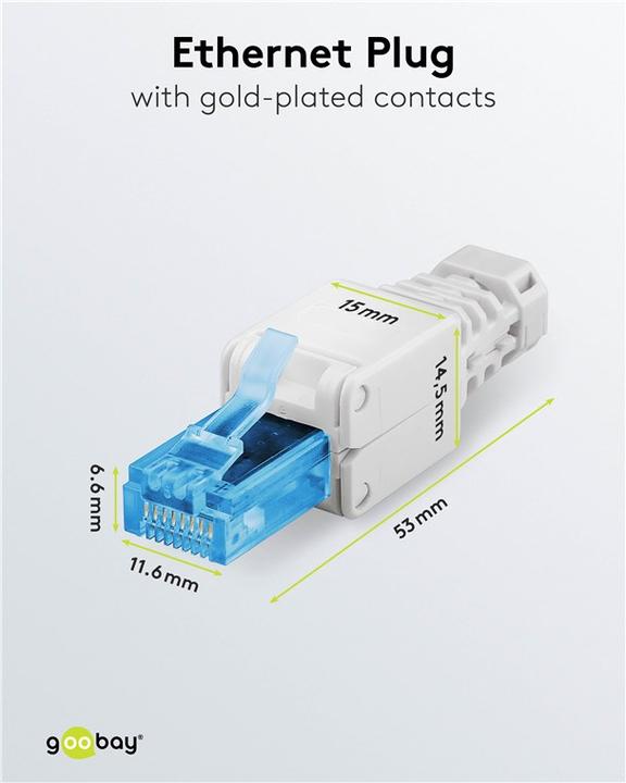 Produktbild Goobay RJ45 Stecker (Netzwerkkabel Stecker)
