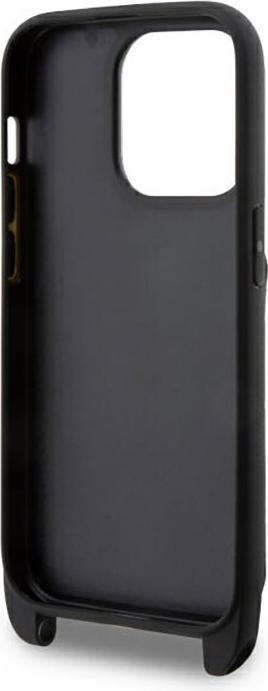 Productafbeelding Karl Lagerfeld KLHCP14XCSAKCPMK iPhone 14 Pro Max 6,7" hardcase czarny/zwart Crossbody Saffiano Karl (Apple iPhone 14 Pro Max)