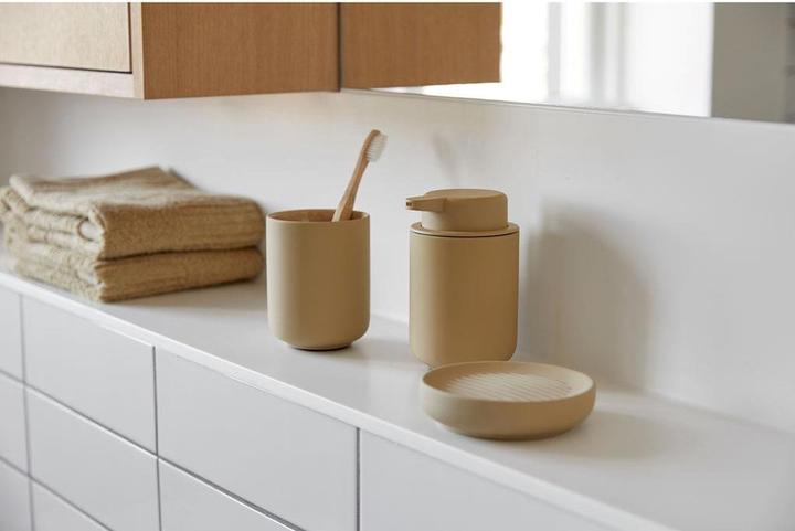 Immagine prodotto Zone Denmark Tazza spazzolino da denti sabbia calda Beige (11,5 x 9,5 x 9,5 cm)